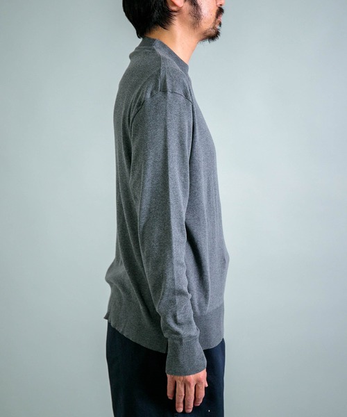 gicipi（ジチピ）の「[gicipi] GIAGUARO ジャグァーロ(2501A) / ハーフモックネック リラックスフィット（ニット/セーター・メンズ・グリーン/グレー/テラコッタ/ブラック・5/4）」の21枚目の写真