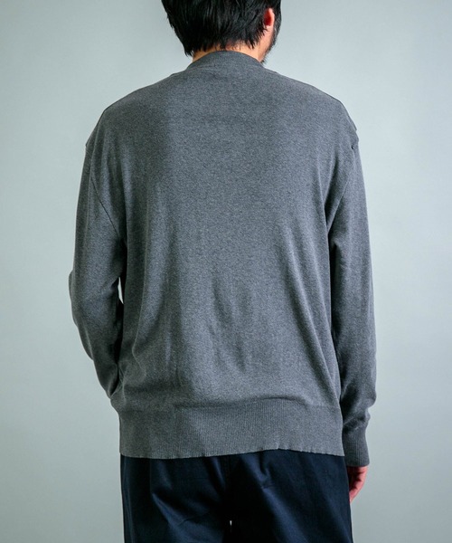 gicipi（ジチピ）の「[gicipi] GIAGUARO ジャグァーロ(2501A) / ハーフモックネック リラックスフィット（ニット/セーター・メンズ・グリーン/グレー/テラコッタ/ブラック・5/4）」の22枚目の写真