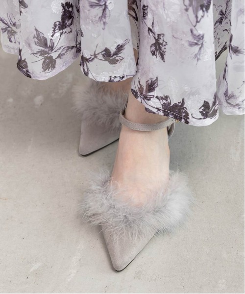 セール】ファーデザインストラップパンプス（パンプス）｜RANDA