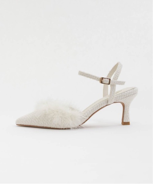 セール】ファーデザインストラップパンプス（パンプス）｜RANDA