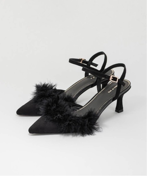 セール】ファーデザインストラップパンプス（パンプス）｜RANDA