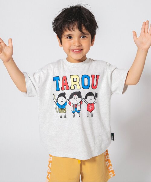 BREEZE（ブリーズ）の「【ジュニア対応】和POPモチーフTシャツ（Tシャツ/カットソー・キッズ・ブラック/サックスブルー/グレー/ピンク/レインボー/ライム/ベージュ/キナリ・80/90/100/110/120/130/140）」の2枚目の写真