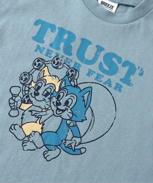 BREEZE（ブリーズ）の「【ジュニア対応】和POPモチーフTシャツ（Tシャツ/カットソー・キッズ・ブラック/サックスブルー/グレー/ピンク/レインボー/ライム/ベージュ/キナリ・80/90/100/110/120/130/140）」の15枚目の写真