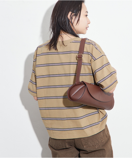 JOURNAL STANDARD（ジャーナルスタンダード）の「《追加4》汗ジミ防止ボーダービッグT（Tシャツ/カットソー・レディース・ブラウン/ベージュ系その他/ネイビー/グリーン系その他・FREE）」の17枚目の写真