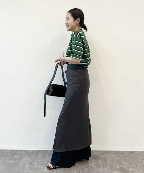 JOURNAL STANDARD（ジャーナルスタンダード）の「《追加4》汗ジミ防止ボーダービッグT（Tシャツ/カットソー・レディース・ブラウン/ベージュ系その他/ネイビー/グリーン系その他・FREE）」の22枚目の写真