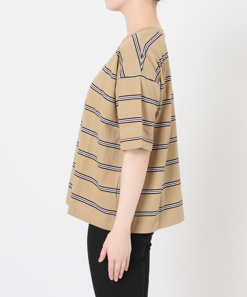 JOURNAL STANDARD - 【TRADITIONAL WEATHERWEAR】別注ボーダー5分袖Tシャツ◆ osjpo0344ja_mbtop.jpg