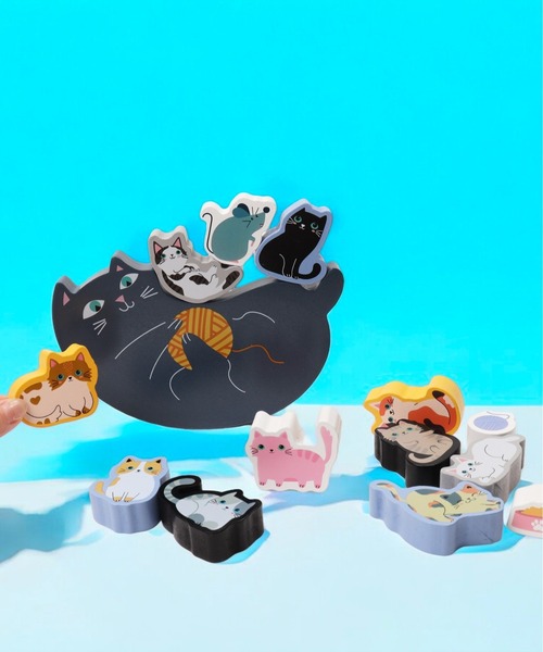 BACKYARD FAMILY(バックヤードファミリー)の「11匹にゃんこ バランス積み木(おもちゃ・キッズ・その他・XXXS)」の2枚目の写真