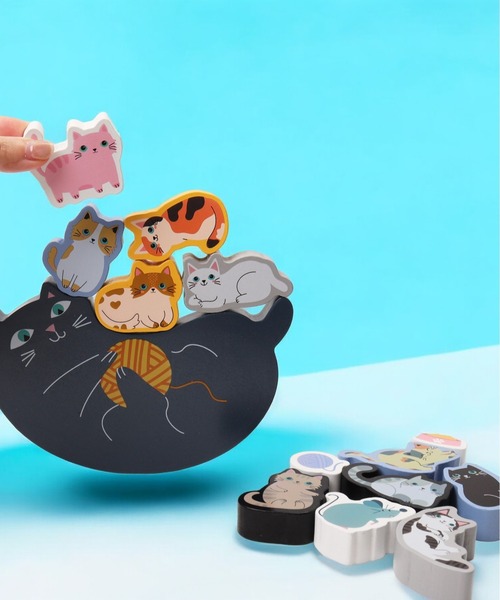 BACKYARD FAMILY(バックヤードファミリー)の「11匹にゃんこ バランス積み木(おもちゃ・キッズ・その他・XXXS)」の11枚目の写真