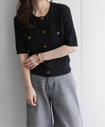 ブラック 半袖カーディガン サイズ40 楽天市場】ブラック 半袖（カーディガン・ボレロ｜トップス