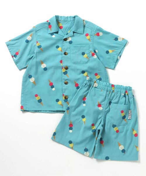 BREEZE（ブリーズ）の「【リンク/ジュニア対応】サマーシャツセットアップ（セットアップ・キッズ・ミント/イエロー・140/110/120/130/100/90/80）」の7枚目の写真