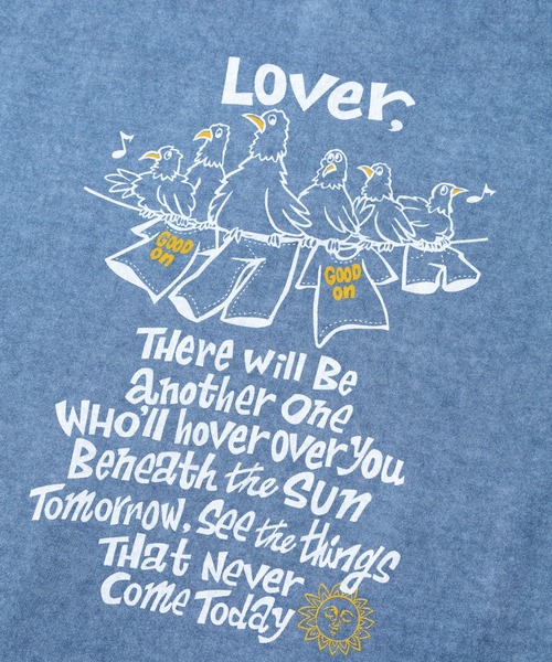 go slow caravan(ゴースローキャラバン)の「Good On/グッドオン 3 BIRD S/S TEE EX(Tシャツ/カットソー・メンズ・ホワイト/ブルー系その他・MEDIUM/X-LARGE/LARGE)」の10枚目の写真