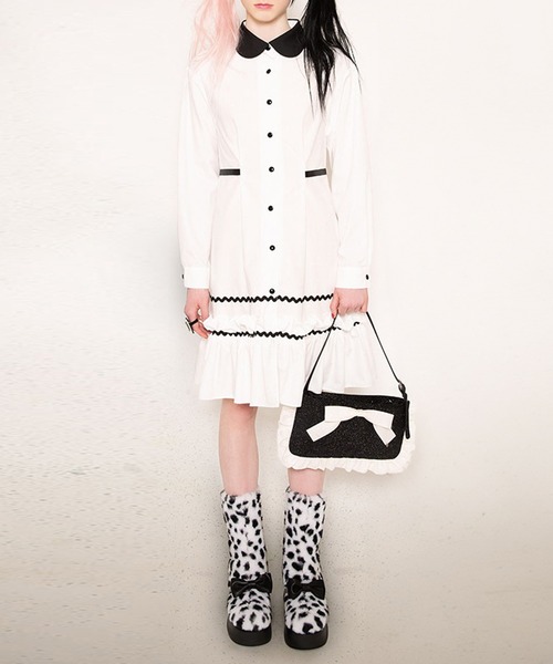 Weekend Max Mara CLOWN ウールギャバジン シャツワンピース WEEKEND MAX MARA CLOWN[クラウン] ウール シャツ ドレス