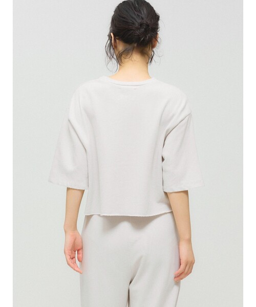 MIDIUMISOLID（ミディウミソリッド）の「MIDIUMISOLID for Ladies スウェットショートプルオーバー（Tシャツ/カットソー・レディース・ライトグレー/ブラック/チャコールグレー・FREE）」の16枚目の写真