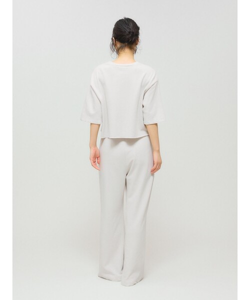 MIDIUMISOLID（ミディウミソリッド）の「MIDIUMISOLID for Ladies スウェットショートプルオーバー（Tシャツ/カットソー・レディース・ライトグレー/ブラック/チャコールグレー・FREE）」の20枚目の写真