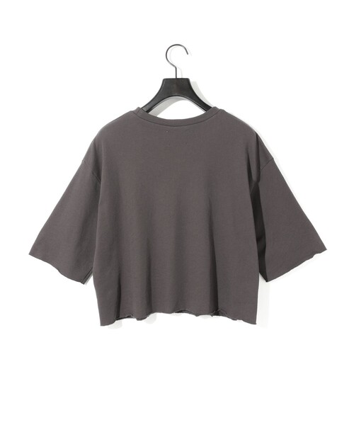 MIDIUMISOLID（ミディウミソリッド）の「MIDIUMISOLID for Ladies スウェットショートプルオーバー（Tシャツ/カットソー・レディース・ライトグレー/ブラック/チャコールグレー・FREE）」の12枚目の写真