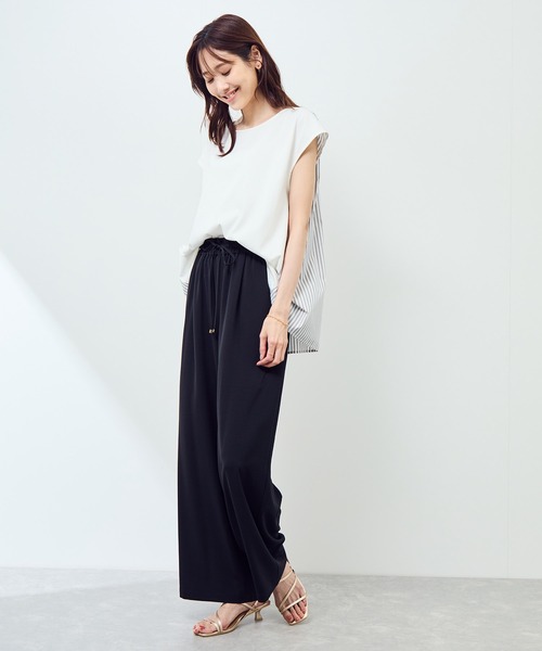 ROPE' PICNIC(ロペピクニック)の「ストライプドッキングフレンチスリーブプルオーバー(Tシャツ/カットソー・レディース・ホワイト系その他/ネイビー/ホワイト系その他4・38)」の16枚目の写真