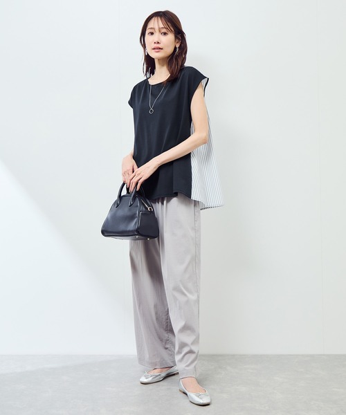 ROPE' PICNIC(ロペピクニック)の「ストライプドッキングフレンチスリーブプルオーバー(Tシャツ/カットソー・レディース・ホワイト系その他/ネイビー/ホワイト系その他4・38)」の17枚目の写真
