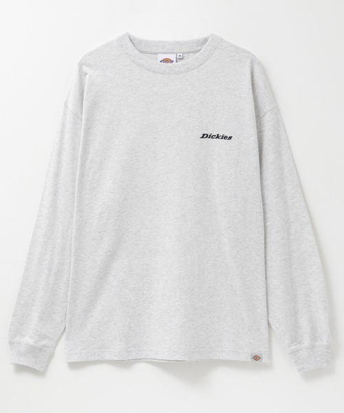 Dickies(ディッキーズ)の「【Dickies/ディッキーズ】ワンポイント刺繍長袖Tシャツ(Tシャツ/カットソー・メンズ・ブラック/マスタード/グリーン/ホワイト/アッシュグレー・XXL/XL/L/M)」の1枚目の写真