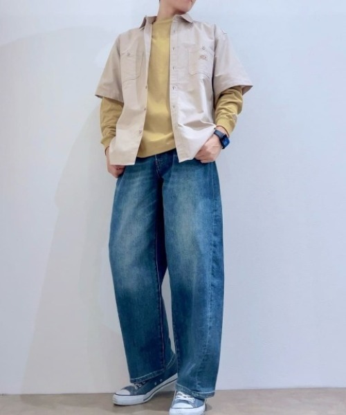 Dickies(ディッキーズ)の「【Dickies/ディッキーズ】ワンポイント刺繍長袖Tシャツ(Tシャツ/カットソー・メンズ・ブラック/マスタード/グリーン/ホワイト/アッシュグレー・XXL/XL/L/M)」の22枚目の写真