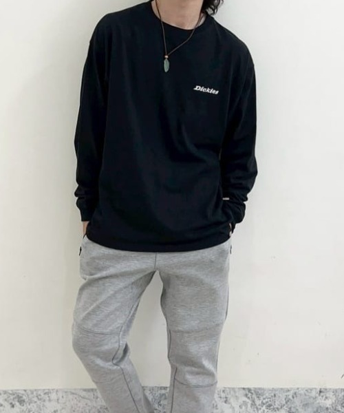 Dickies(ディッキーズ)の「【Dickies/ディッキーズ】ワンポイント刺繍長袖Tシャツ(Tシャツ/カットソー・メンズ・ブラック/マスタード/グリーン/ホワイト/アッシュグレー・XXL/XL/L/M)」の19枚目の写真