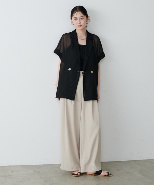 ラルータ(パルクローゼット)新品　メッシュジャケット 半袖メッシュジャケット | LARUTA(ラルータ)レディース | PAL