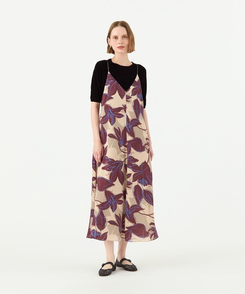 ビビフラワープリント キャミソールワンピース（ワンピース）｜BALLSEY