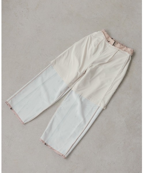 itto...(イット)の「アート英字プリントパンツ【別売りのベストorキャミソールとセットアップ可能】プリントSE(スラックス・レディース・ベージュ/ブラック・M)」の17枚目の写真
