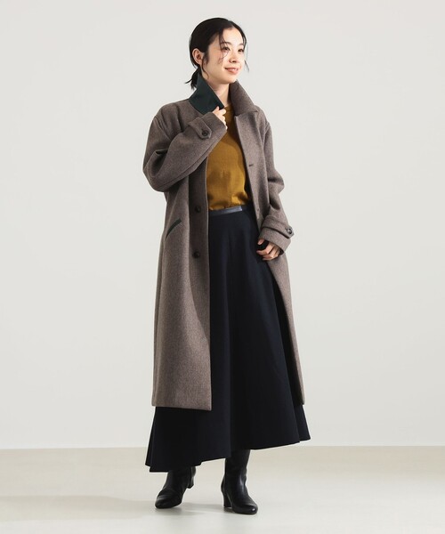 Demi-Luxe BEAMS（デミルクス ビームス）の「AK+1 / ボンディング コート（ステンカラーコート・レディース・グレー/ブラウン・36/38）」の16枚目の写真