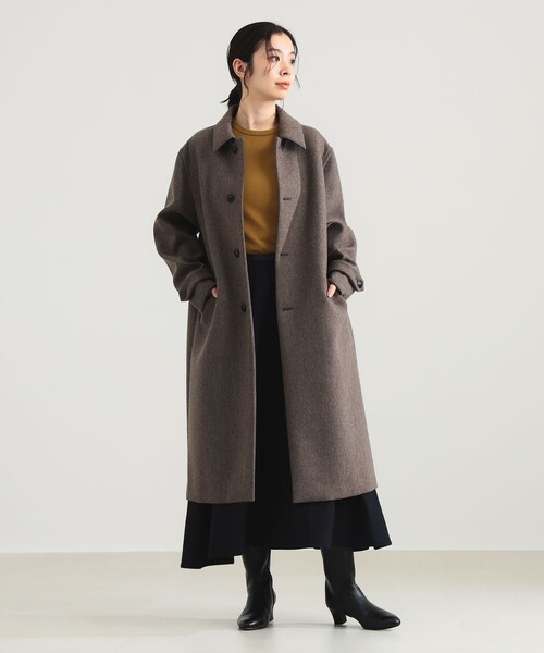Demi-Luxe BEAMS（デミルクス ビームス）の「AK+1 / ボンディング コート（ステンカラーコート・レディース・グレー/ブラウン・36/38）」の18枚目の写真