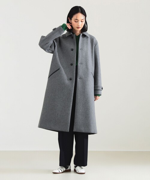 Demi-Luxe BEAMS（デミルクス ビームス）の「AK+1 / ボンディング コート（ステンカラーコート・レディース・グレー/ブラウン・36/38）」の20枚目の写真