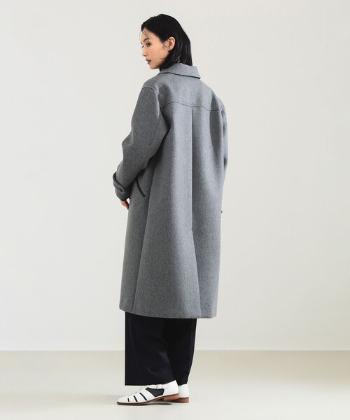 Demi-Luxe BEAMS（デミルクス ビームス）の「AK+1 / ボンディング コート（ステンカラーコート・レディース・グレー/ブラウン・36/38）」の3枚目の写真