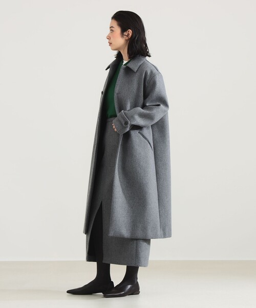 Demi-Luxe BEAMS（デミルクス ビームス）の「AK+1 / ボンディング コート（ステンカラーコート・レディース・グレー/ブラウン・36/38）」の5枚目の写真