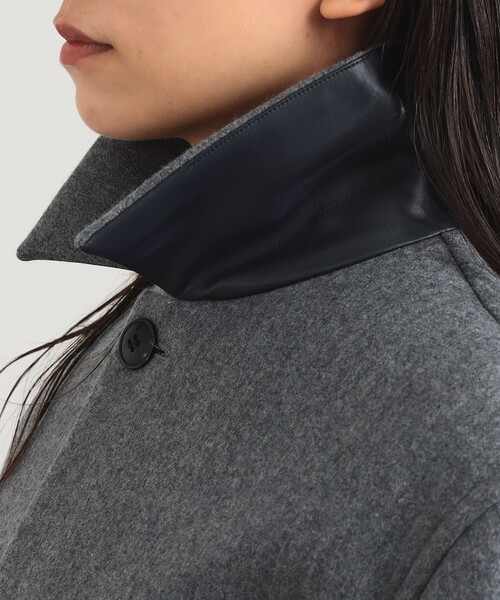 Demi-Luxe BEAMS（デミルクス ビームス）の「AK+1 / ボンディング コート（ステンカラーコート・レディース・グレー/ブラウン・36/38）」の12枚目の写真