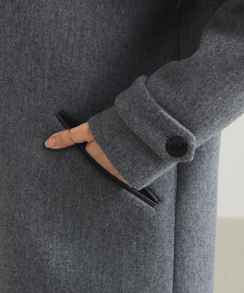 Demi-Luxe BEAMS（デミルクス ビームス）の「AK+1 / ボンディング コート（ステンカラーコート・レディース・グレー/ブラウン・36/38）」の13枚目の写真