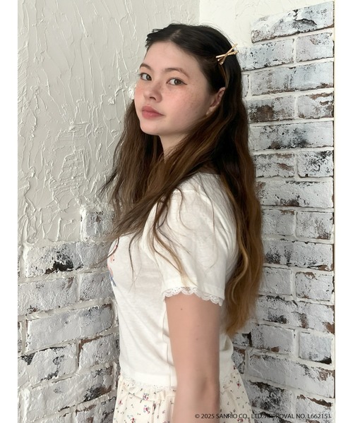 sanrio(サンリオ)の「【MY MELODY & KUROMI】 HEART ENCYCLOPEDIA TEE(Tシャツ/カットソー・レディース・ホワイト/ピンク・FREE)」の16枚目の写真