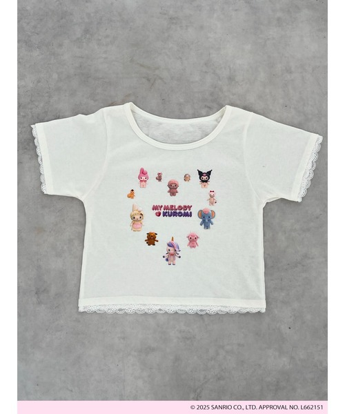 sanrio(サンリオ)の「【MY MELODY & KUROMI】 HEART ENCYCLOPEDIA TEE(Tシャツ/カットソー・レディース・ホワイト/ピンク・FREE)」の18枚目の写真