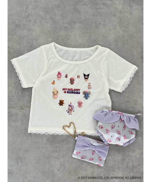 sanrio(サンリオ)の「【MY MELODY & KUROMI】 HEART ENCYCLOPEDIA TEE(Tシャツ/カットソー・レディース・ホワイト/ピンク・FREE)」の21枚目の写真