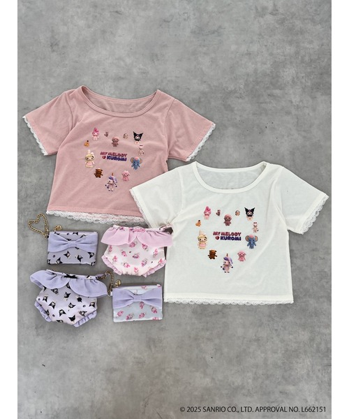 sanrio(サンリオ)の「【MY MELODY & KUROMI】 HEART ENCYCLOPEDIA TEE(Tシャツ/カットソー・レディース・ホワイト/ピンク・FREE)」の22枚目の写真