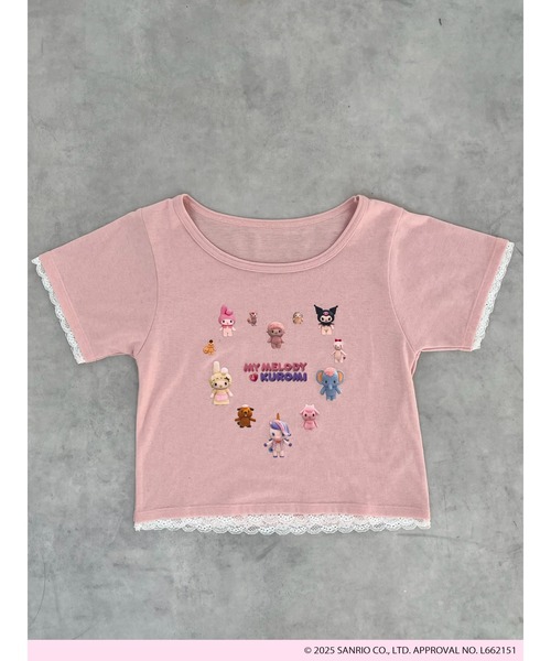 sanrio(サンリオ)の「【MY MELODY & KUROMI】 HEART ENCYCLOPEDIA TEE(Tシャツ/カットソー・レディース・ホワイト/ピンク・FREE)」の19枚目の写真