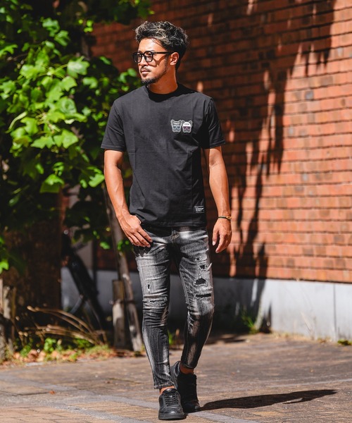adamsJUGGLER(アダムスジャグラー)の「RTEGO.Eブルティー(Tシャツ/カットソー・メンズ・ブラック/ホワイト・S/M/L/XXL/XL)」の4枚目の写真