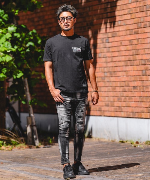 adamsJUGGLER(アダムスジャグラー)の「RTEGO.Eブルティー(Tシャツ/カットソー・メンズ・ブラック/ホワイト・S/M/L/XXL/XL)」の6枚目の写真