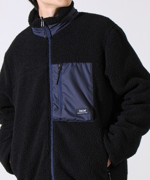 TAION(タイオン)の「【2WAYで着回せる】【UNISEX】GLOSTER配色別注 TAIONボア×ダウンブルゾン(ダウンジャケット/コート・メンズ・ブラック/ダークベージュ/アイボリー・XL/L/M)」の9枚目の写真