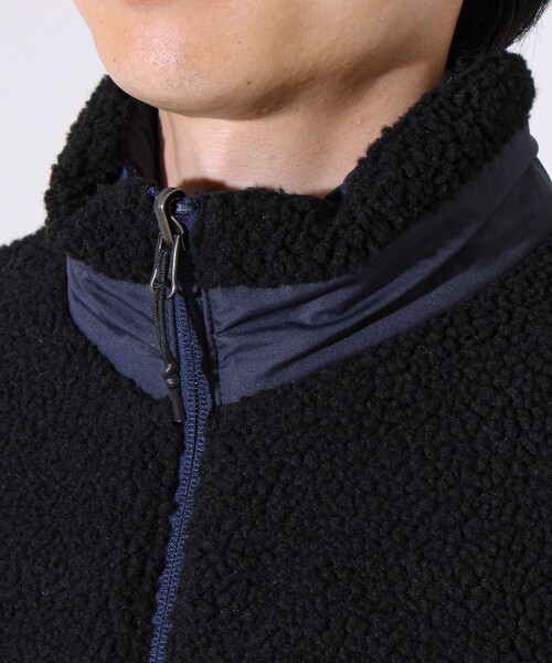 TAION(タイオン)の「【2WAYで着回せる】【UNISEX】GLOSTER配色別注 TAIONボア×ダウンブルゾン(ダウンジャケット/コート・メンズ・ブラック/ダークベージュ/アイボリー・XL/L/M)」の10枚目の写真