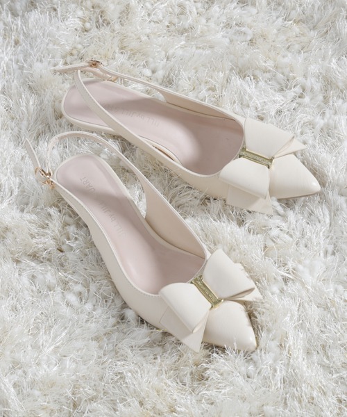 JILL by JILL STUART（ジルバイジルスチュアート）の「◇RIBBONディティールパンプス（パンプス・レディース・ブラック/ホワイト・LARGE/MEDIUM/SMALL）」の5枚目の写真