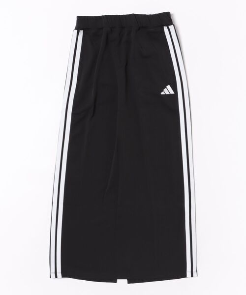 adidas(アディダス)の「《adidas》W MH 3S KN Iラインスカート(スカート・レディース・ブラック/ダークブラウン/セージグリーン・S/M/L/XL)」の1枚目の写真