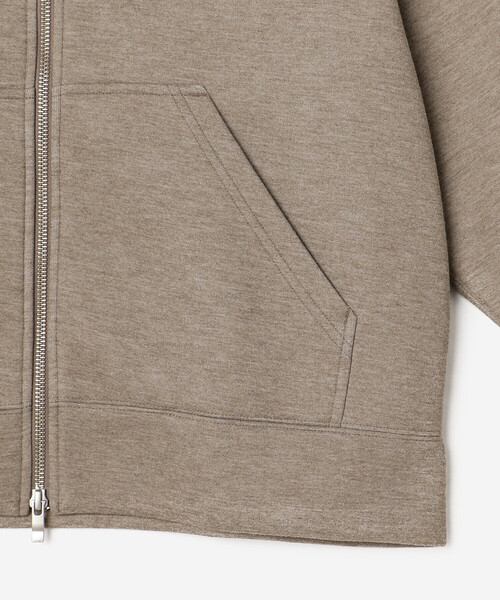 GYMPHLEX（ジムフレックス）の「Gymphlex | ダンボールニット ジップフードジャケット WOMEN（パーカー・レディース・オフホワイト/グレー/ベージュ系その他・XS/S）」の16枚目の写真