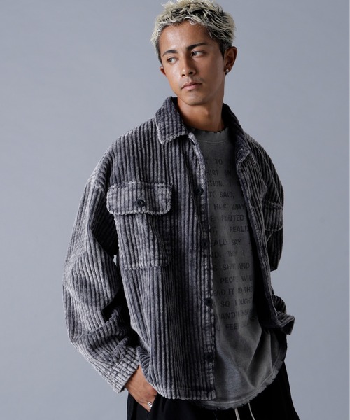 DANKE SCHON(ダンケシェーン)の「DankeSchon/ダンケシェーン/2.5W CHEMICAL CODUROY SHIRT(シャツ/ブラウス・メンズ・ブラック/グレー・M/L)」の9枚目の写真