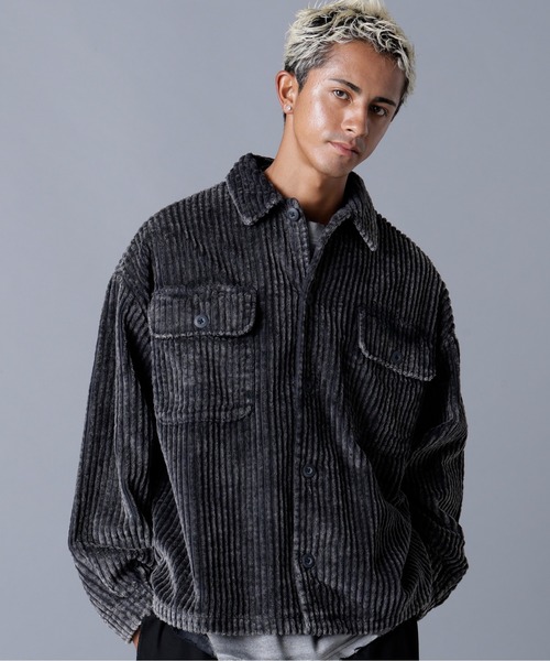 DANKE SCHON(ダンケシェーン)の「DankeSchon/ダンケシェーン/2.5W CHEMICAL CODUROY SHIRT(シャツ/ブラウス・メンズ・ブラック/グレー・M/L)」の14枚目の写真