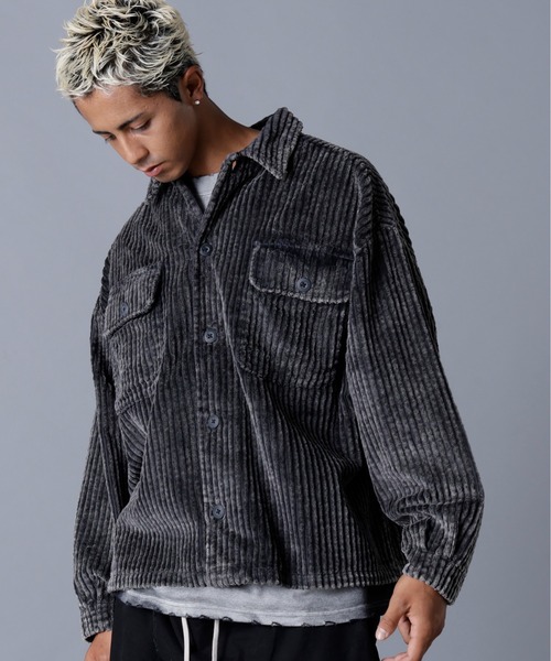 DANKE SCHON(ダンケシェーン)の「DankeSchon/ダンケシェーン/2.5W CHEMICAL CODUROY SHIRT(シャツ/ブラウス・メンズ・ブラック/グレー・M/L)」の15枚目の写真