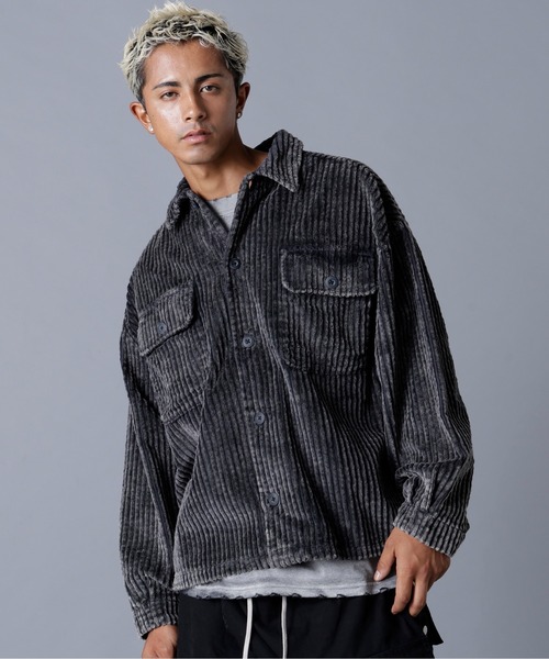 DANKE SCHON(ダンケシェーン)の「DankeSchon/ダンケシェーン/2.5W CHEMICAL CODUROY SHIRT(シャツ/ブラウス・メンズ・ブラック/グレー・M/L)」の16枚目の写真